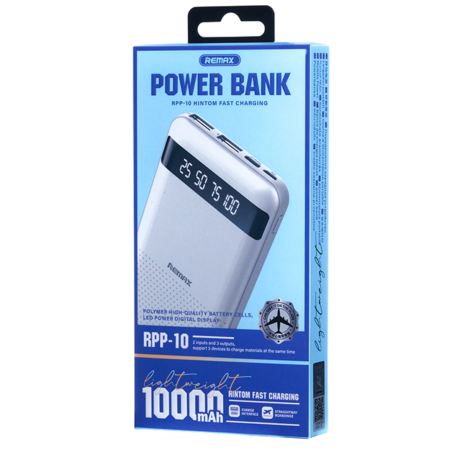 Power Bank 10000mAh REMAX Hintom Series RPP-1