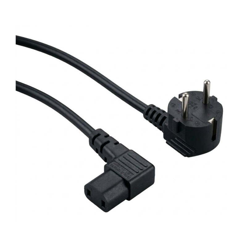 Câble d'alimentation PC/moniteur européen – 2 broches vers IEC 1,8 m Noir