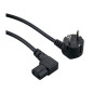 Câble d'alimentation PC/moniteur européen – 2 broches vers IEC 1,8 m Noir