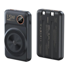 Power Bank 10000mAh REMAX RPP-527 Lightning / Type-C - Noir 