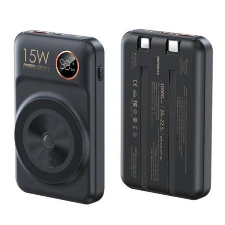 Power Bank 10000mAh REMAX RPP-527 Lightning / Type-C - Noir 