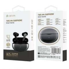 Écouteurs sans fil Devia smart series 20H Bluetooth TWS M5 - Gris - Au