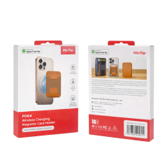 Portefeuille en Cuir et Localisateur Magnétique 2-en-1 Micflip P064 -