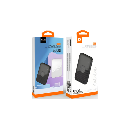 Power Bank 5000mAh Fast Charging +USB C Noir - WUW Y142 - Alimentation