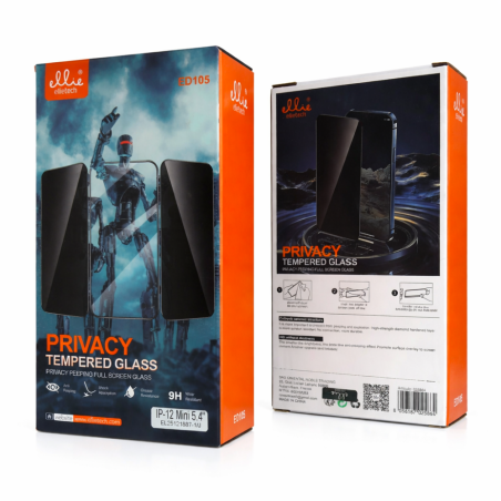 Verre Trempé Privacy Anti Espion ED105 pour iPhone X - IPhon