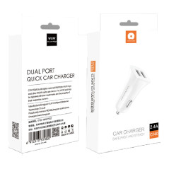 Chargeur Allume-Cigare 2 Ports USB 12W (WUW-C140) — Accessoire · Smarty Paris 18e
