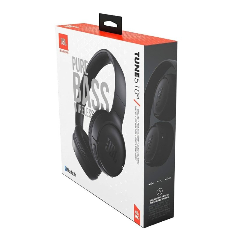 JBL Casque Bluetooth Tune 510BT JBLT510BTBLKEU – Noir