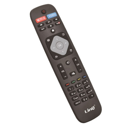 Télécommande TV compatible LinQ URC5754 pour Philips – Noir