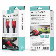 Câble de HDMI 1.5M Haute Qualité - AU101 - Ellietech - Audio