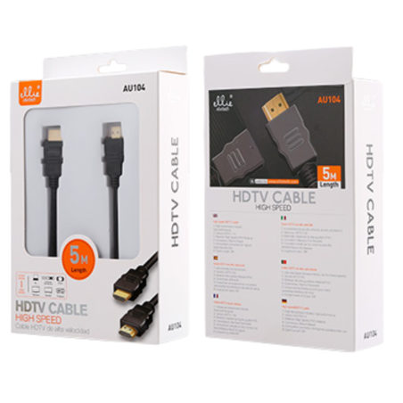 Câble de HDMI 5M - AU104 - Ellietech - Audio Ref A3631 | Sma