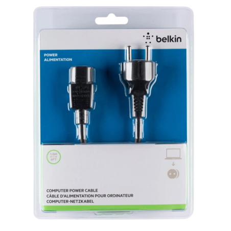 Cordon d'Alimentation C13 IEC-Euro 1.8M - Noir BELKIN - F3A2