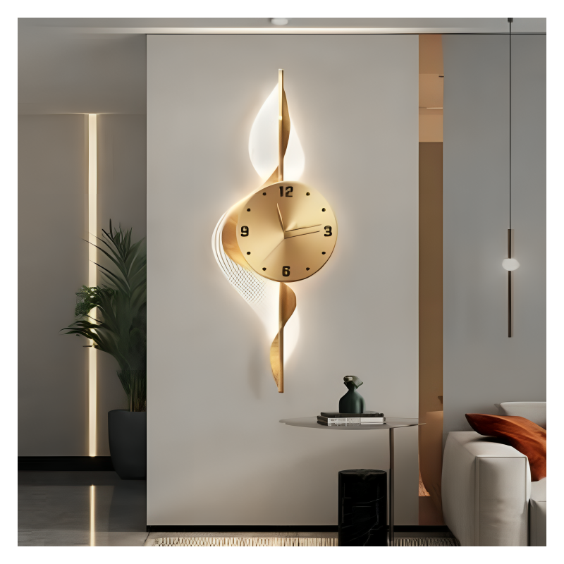 LED Wall Clock ECO Type A – 45 x 120 cm Gold LED Wall Clock ECO Type A – 45 x 120 cm Gold