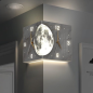 Horloge murale LED ECO Lune-A – 26 x 26 x 26 cm Doré
