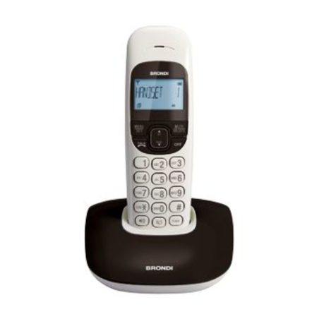 Téléphone Fixe Sans Fil Brondi Nice - Noir/Blanc (Neuf) - Smartphones