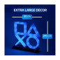 Lampe USB décorative à LED Paladone PlayStation 5 avec mode réaction à la musique, lumière bleue - XL