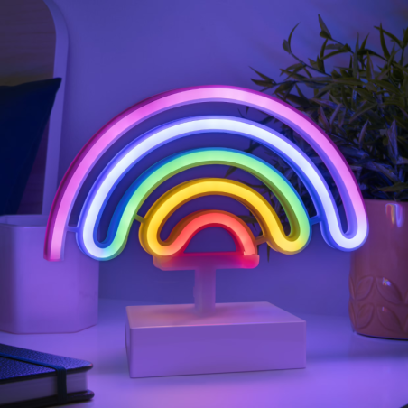 Lampe USB décorative à LED lumière d'ambiance Paladone - Arc-en-ciel