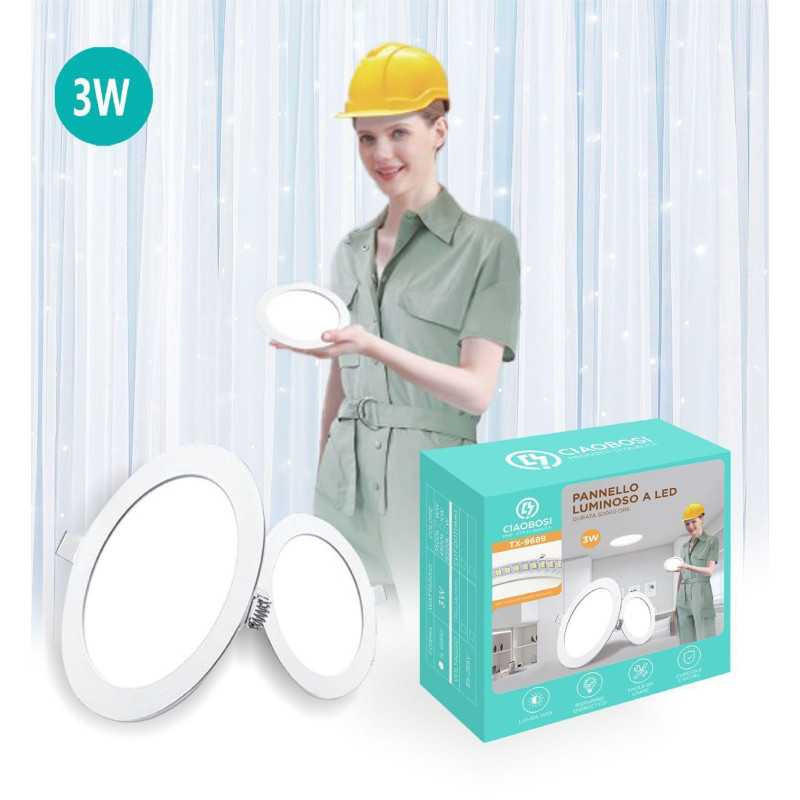 Panneau LED encastrable rond CIAOBOSI TX-9689 – 3 W, 167 mm Panneau LED encastrable rond CIAOBOSI TX-9689 – 3 W, 167 mm