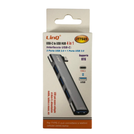 HUB Type-C 4 en 1 3*USB 2.0 + USB 3.0 IT7945