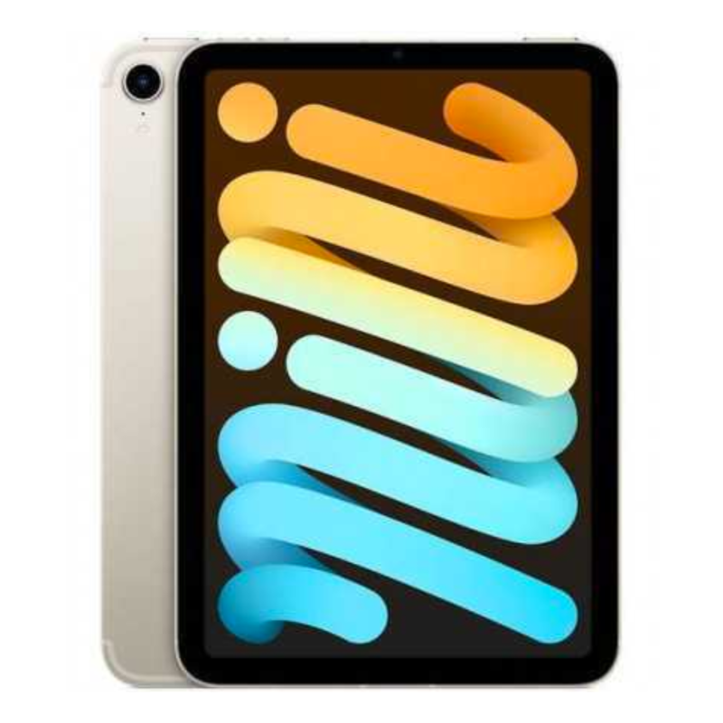 iPad Mini 6 64 Go 8.3" Wi-Fi Apple A15 - MK7P3LL/A (Version US) - Starlight - Neuf