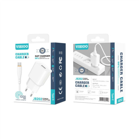 Kit Chargeur USB / Type C 2.4A - D-power J820