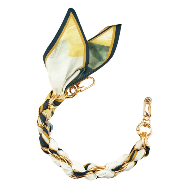 Phone Case Necklace ECO – Emerald Green Silk Scarf 34 cm