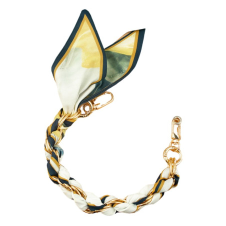 Phone Case Necklace ECO – Emerald Green Silk Scarf 34 cm