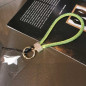 Phone lanyard ECO – rhinestones, clear card, green Phone lanyard ECO – rhinestones, clear card, green
