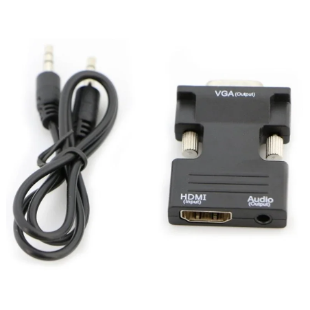 Convertisseur Entrée HMDI femelle + Audio vers VGA mâle - Noir — ECO · Smarty Paris 18e
