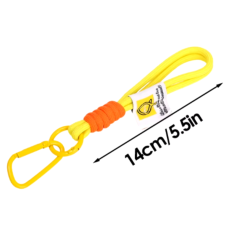 Phone Lanyard ECO Nylon – Yellow 14 cm