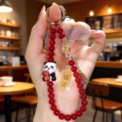 ECO Panda phone lanyard red | Smarty Paris