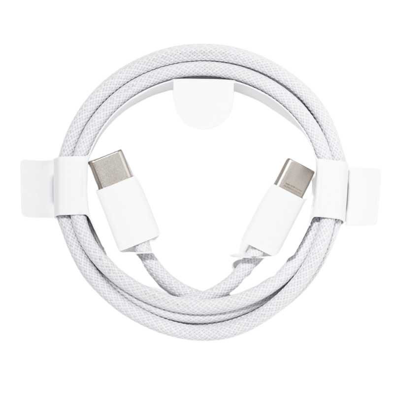 Câble USB‑C/USB-C Nylon Tressé 60 W - 1M MQKJ3ZM/A - Vrac (Apple)