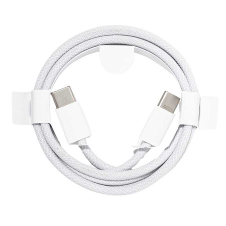 Câble USB‑C/USB-C Nylon Tressé 60 W - 1M MQKJ3ZM/A - Vrac (Apple)