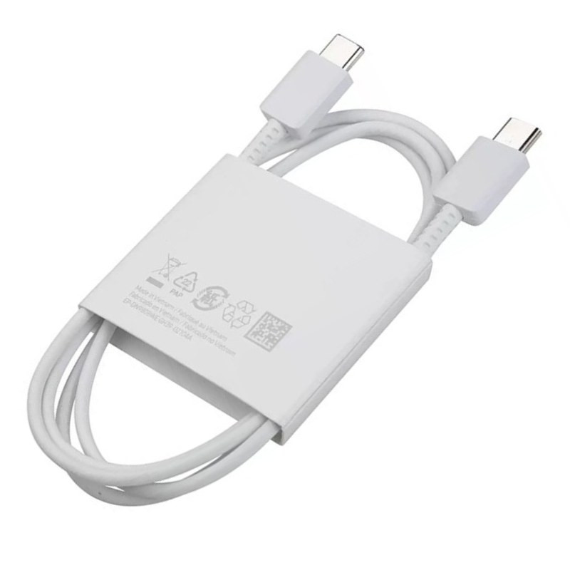 Samsung câble USB-C vers USB-C EP-DN980BWE – 5A 1 m Blanc Samsung câble USB-C vers USB-C EP-DN980BWE – 5A 1 m Blanc