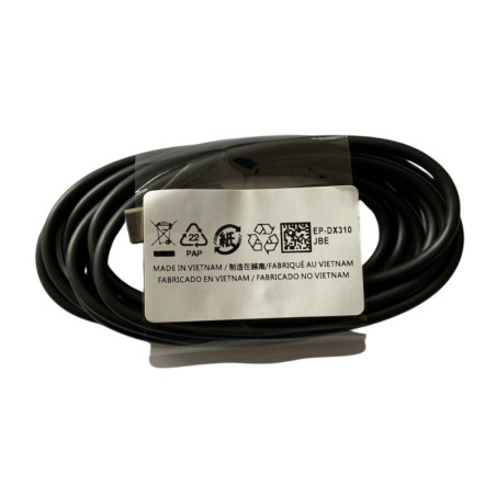 Câble Samsung USB-C vers USB-C 1,8 m 3A noir