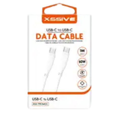 USB-C to USB-C Cable XSSIVE XSS-TPE1MCC – 1m White