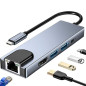 USB-C Hub ECO 5-in-1 – PD, USB 3.0, Gray USB-C Hub ECO 5-in-1 – PD, USB 3.0, Gray