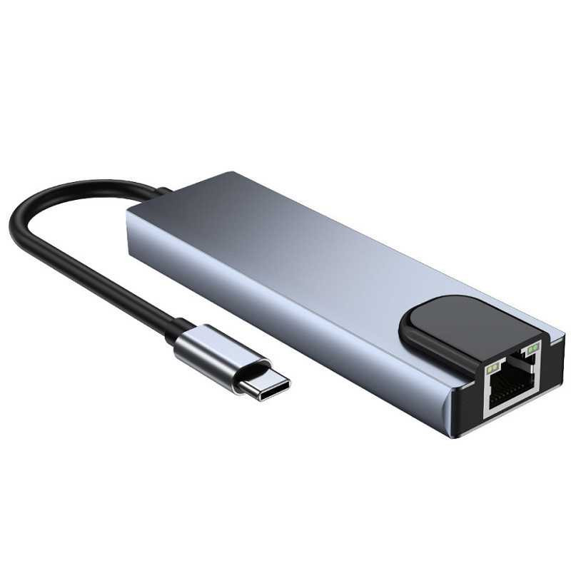 Hub Type-C 5 en 1 - HDMI + LAN + USB 3.0*2 + Type-C Hub Type-C 5 en 1 - HDMI + LAN + USB 3.0*2 + Type-C