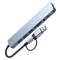 USB-C/USB hub ECO 8-in-1 – 3x USB 2.0, USB 3.0, USB-C, SD, microSD, audio