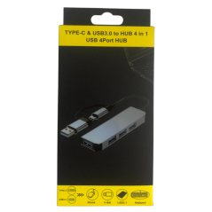 USB-C 4-in-1 Hub 3xUSB 2.0 + USB 3.0 | Smarty
