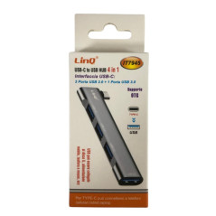 Hub USB-C 4-en-1 LinQ IT7945 | Smarty