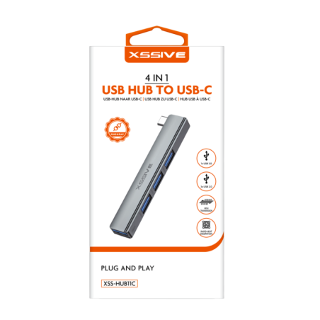 Hub USB USB-C 4-en-1 XSSIVE XSS-HUB11C