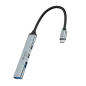 Hub USB-C 4-en-1 Devia Lite1 – USB 3.0, USB 2.0, 2x USB-C