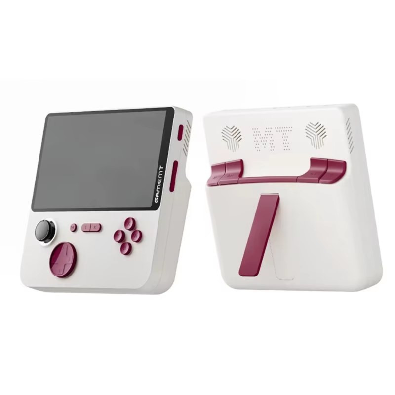 Portable Game Console ECO Jellymini5 E5 – 5-inch IPS Screen, 64GB, White & Pink