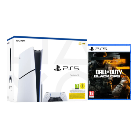 Sony Console PS5 Slim Standard Edition – White 1 TB + Call of Duty: Black Ops 6