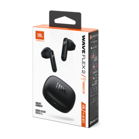 Écouteurs Bluetooth JBL Wave Flex 2 - JBLWFLEX2BLK - Noir — JBL · Smarty Paris 18e
