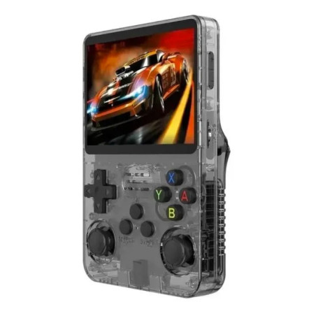 Mini console de jeu vidéo ECO R36s – écran IPS 3,5 pouces 64 Go Noir