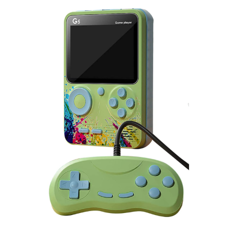 Handheld Game Console ECO G5 – 3" IPS Screen, Green