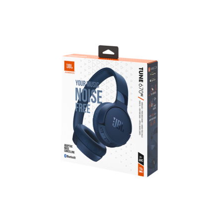 Casque Bluetooth JBL Tune 670NC - JBLT670NCBLU - Bleu - Audio Ref A222