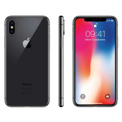 iPhone X 64 Go Gris - Grade A avec accessoires — Reconditionné Garanti