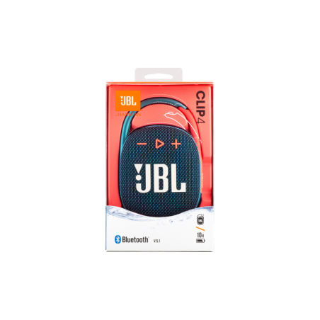 Enceinte Bluetooth Portable JBL CLIP 4 Bleu Rose - JBLCLIP4BLUP - Audi